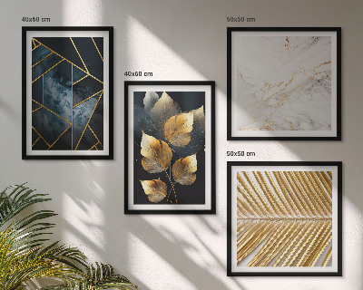 Wall art set Modern plant patterns