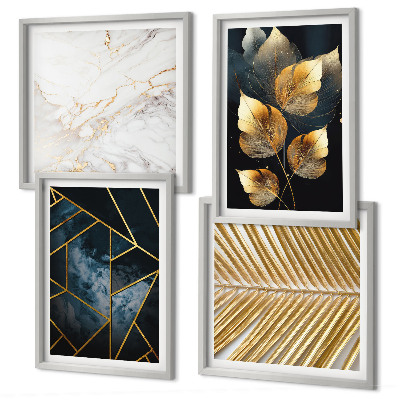 Wall art set Modern plant patterns
