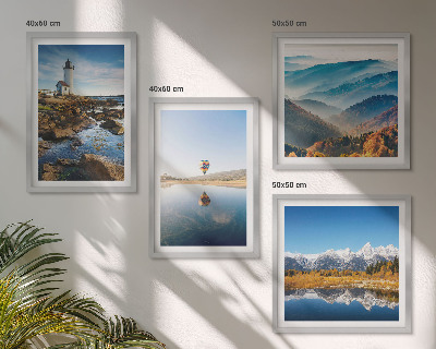 Multi-piece wall decor set Views of nature, lighthouse, mountains