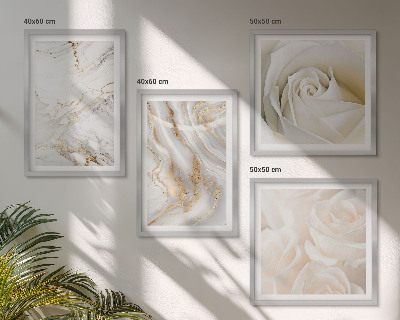 Wall art set Elegant marble patterns