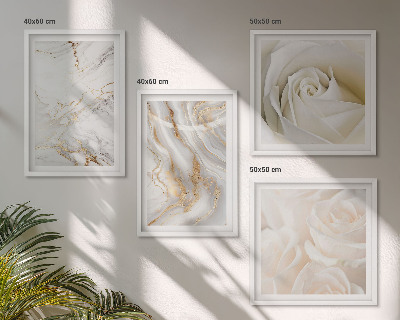 Wall art set Elegant marble patterns