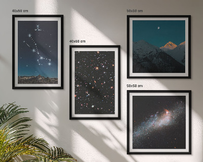 Multi-piece wall decor set Cosmic starscapes