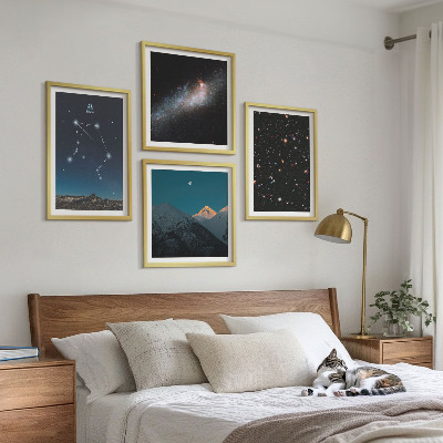 Multi-piece wall decor set Space galaxy Libra night sky