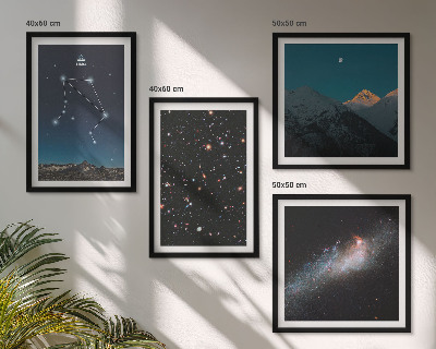 Multi-piece wall decor set Space galaxy Libra night sky