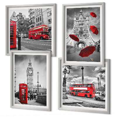 Multi-piece wall decor set Ginkgo leaves light background