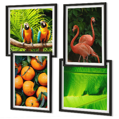 Multi-piece wall decor set Fruity accents of the tropics
