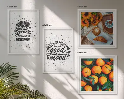Juicy Oranges Kitchen Wall Art set of 4 pieces