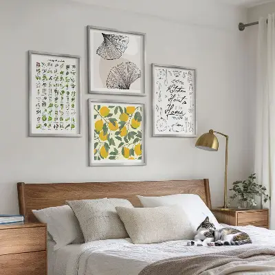 Kitchen herbs and lemon multi-piece wall art set multi-piece wall decor set