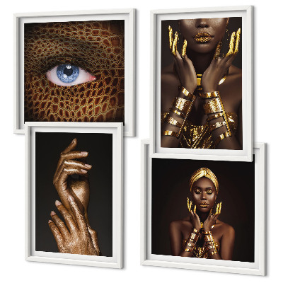 Wall art set Artistic portraits of women