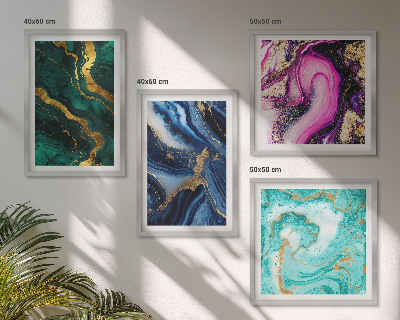 Multi-piece wall decor set Abstract patterns of pink, green, blue