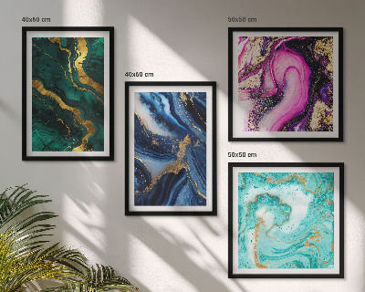Multi-piece wall decor set Abstract patterns of pink, green, blue