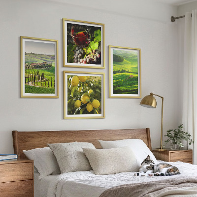 Multi-piece wall decor set Italian landscapes citrus hills