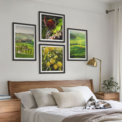 Multi-piece wall decor set Italian landscapes citrus hills