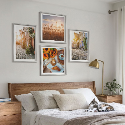 Multi-piece wall decor set Charming streets with coffee