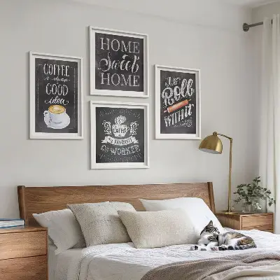Multi-piece wall decor set coffee and home warmth theme