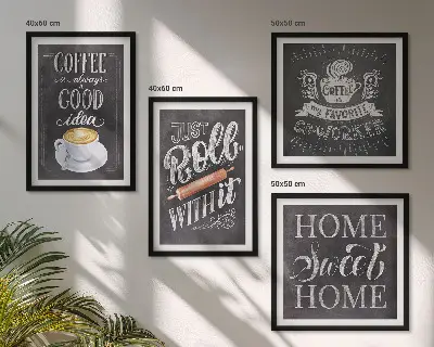 Multi-piece wall decor set coffee and home warmth theme