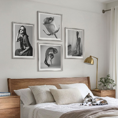Wall art set Stylish portraits of elegant women