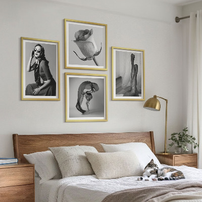 Wall art set Stylish portraits of elegant women