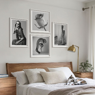 Wall art set Stylish portraits of elegant women