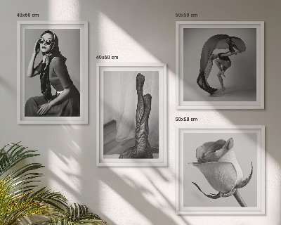 Wall art set Stylish portraits of elegant women