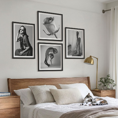 Wall art set Stylish portraits of elegant women