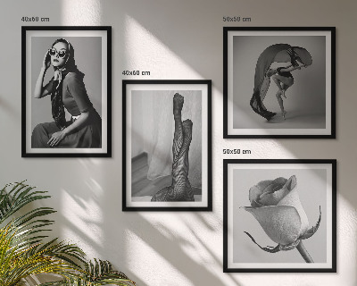 Wall art set Stylish portraits of elegant women