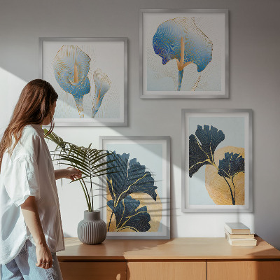 Multi-piece wall decor set Lemons wine portrait Kahlo