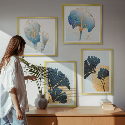 Multi-piece wall decor set Lemons wine portrait Kahlo