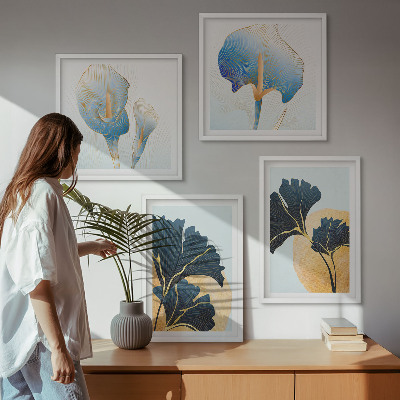 Multi-piece wall decor set Lemons wine portrait Kahlo