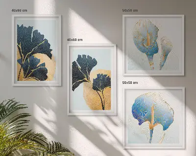 Multi-piece wall decor set featuring a lemon and wine portrait in the style of Kahlo