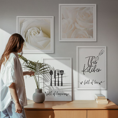 Wall art set Bauhaus geometric patterns