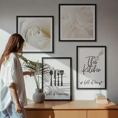 Bauhaus geometric patterns wall art set 