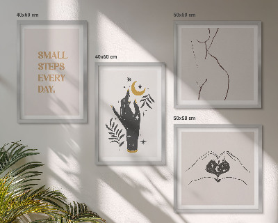 Wall art set Minimalist boho illustrations