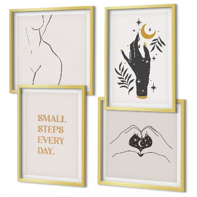 Wall art set Minimalist boho illustrations