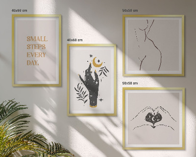 Wall art set Minimalist boho illustrations