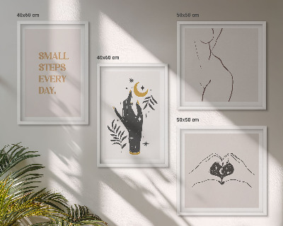Wall art set Minimalist boho illustrations