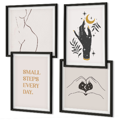 Wall art set Minimalist boho illustrations