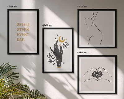 Wall art set Minimalist boho illustrations