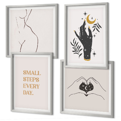 Wall art set Minimalist boho illustrations
