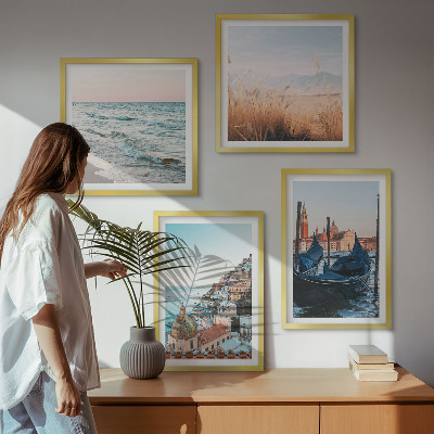 Wall art set Seaside views of Venice