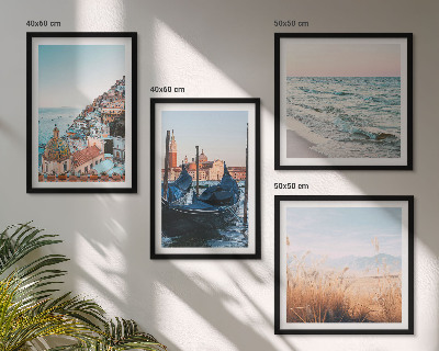 Wall art set Seaside views of Venice