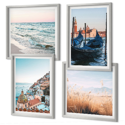 Wall art set Seaside views of Venice