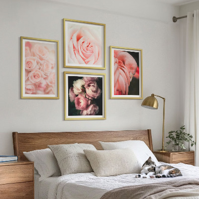 Multi-piece wall decor set Pastel pink flamingos