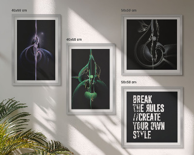 Multi-piece wall decor set Abstract black patterns