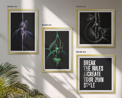 Multi-piece wall decor set Abstract black patterns
