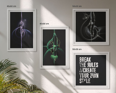 Multi-piece wall decor set Abstract black patterns