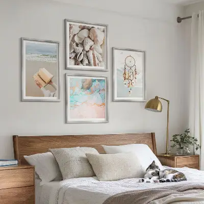 Sea shells boho wall decor multi-piece set