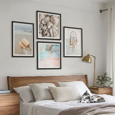 Sea shells boho wall decor multi-piece set