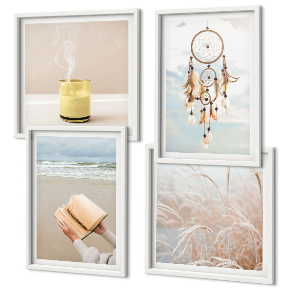 Multi-piece wall decor set Summer landscapes boho style