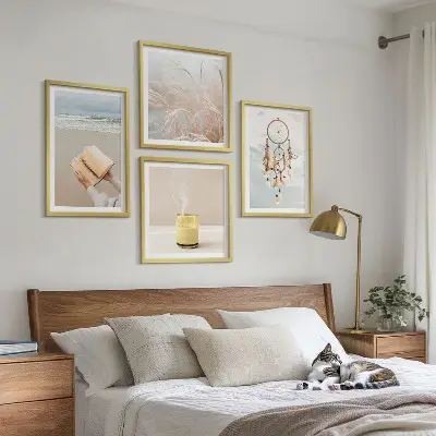 Multi-piece wall art set summer landscapes in boho style